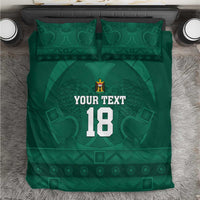 Iraq Football Custom Bedding Set Mesopotamian Lion Pattern