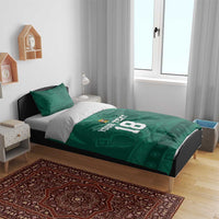 Iraq Football Custom Bedding Set Mesopotamian Lion Pattern