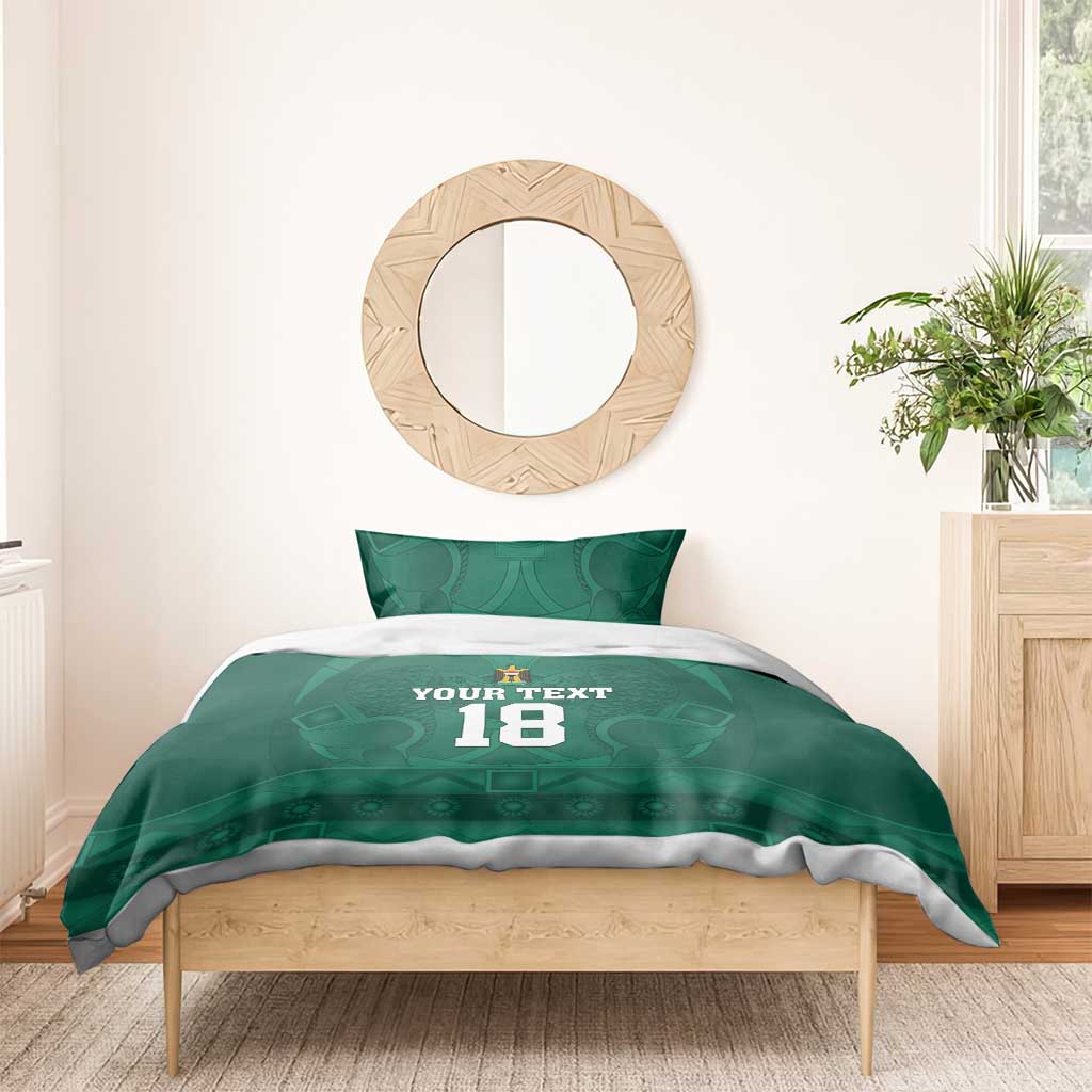 Iraq Football Custom Bedding Set Mesopotamian Lion Pattern