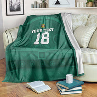 Iraq Football Custom Blanket Mesopotamian Lion Pattern