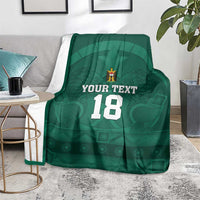 Iraq Football Custom Blanket Mesopotamian Lion Pattern