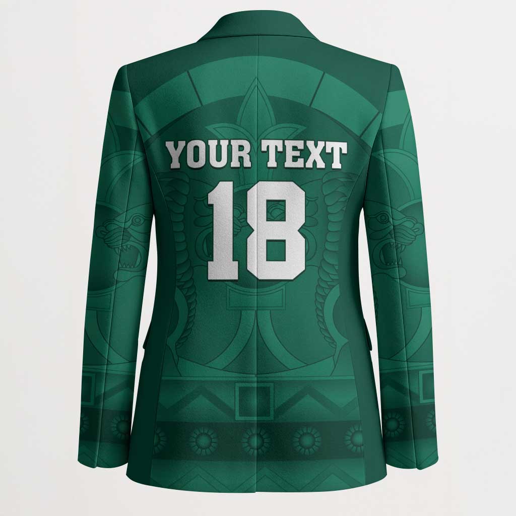 Iraq Football Custom Blazer Mesopotamian Lion Pattern