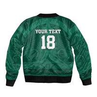 Iraq Football Custom Bomber Jacket Mesopotamian Lion Pattern