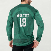 Iraq Football Custom Button Sweatshirt Mesopotamian Lion Pattern