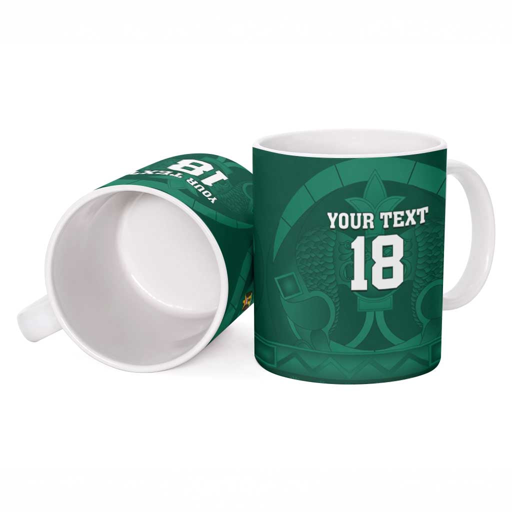 Iraq Football Custom Ceramic Mug Mesopotamian Lion Pattern