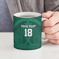 Iraq Football Custom Ceramic Mug Mesopotamian Lion Pattern
