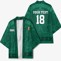 Iraq Football Custom Kimono Mesopotamian Lion Pattern
