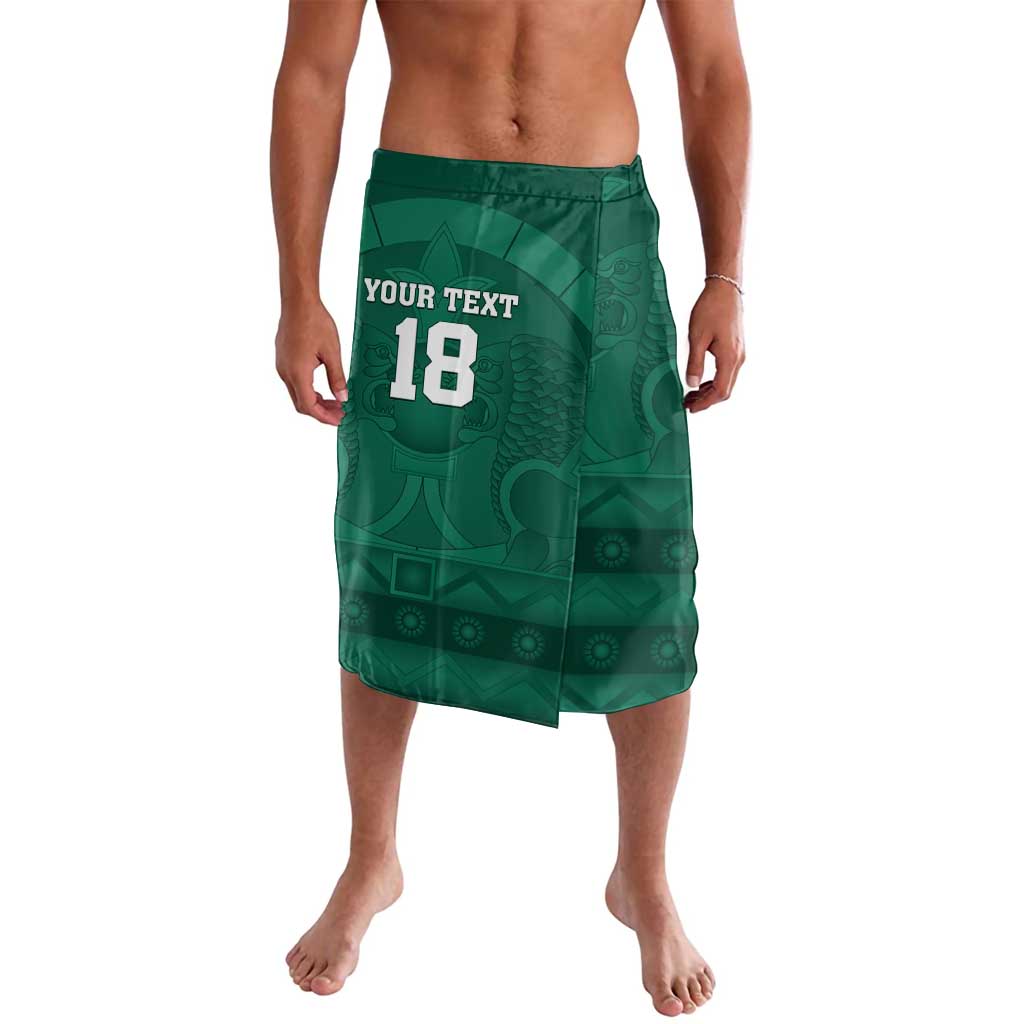 Iraq Football Custom Lavalava Mesopotamian Lion Pattern