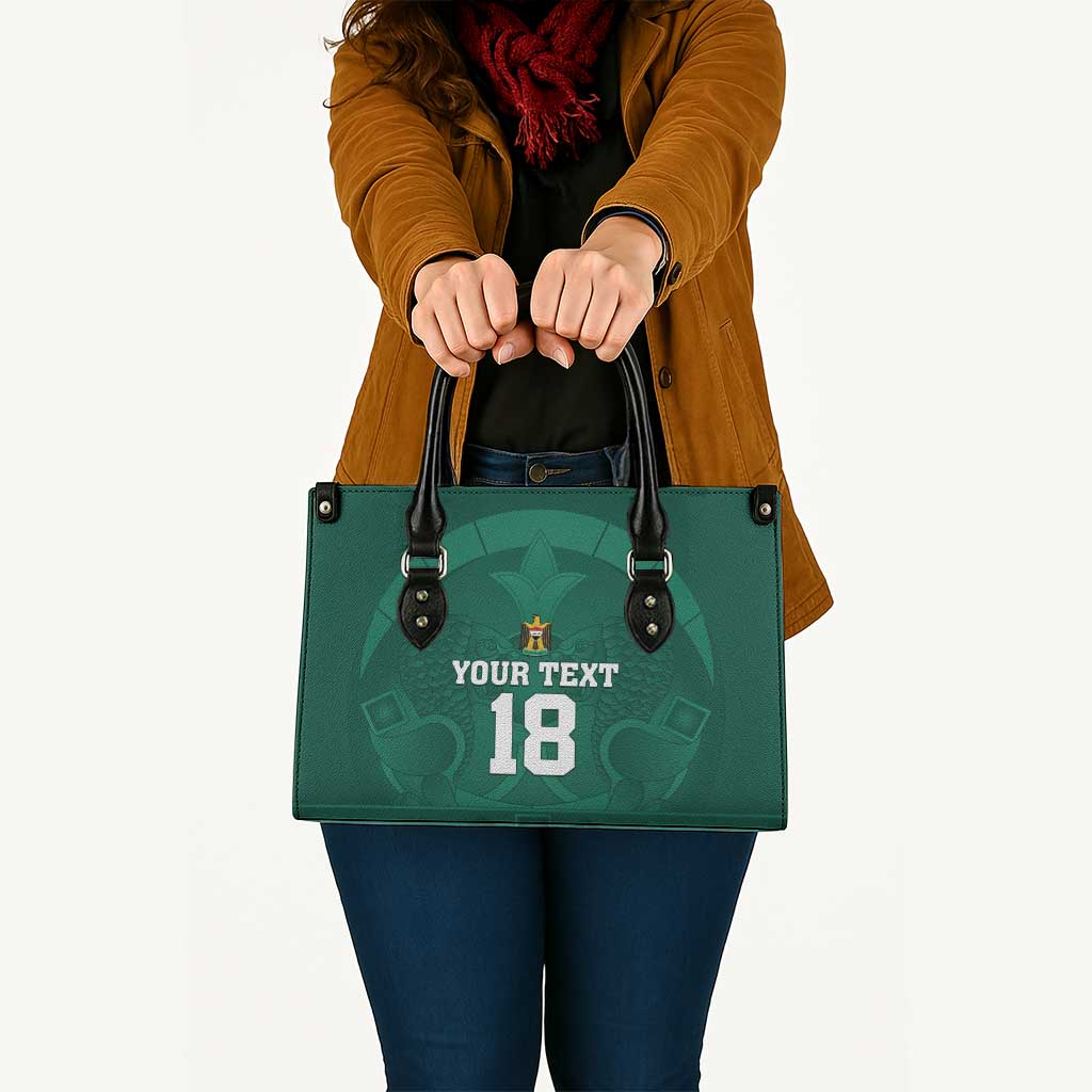 Iraq Football Custom Leather Bag Mesopotamian Lion Pattern