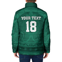 Iraq Football Custom Padded Jacket Mesopotamian Lion Pattern