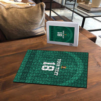 Iraq Football Custom Puzzle Mesopotamian Lion Pattern