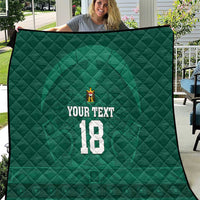 Iraq Football Custom Quilt Mesopotamian Lion Pattern
