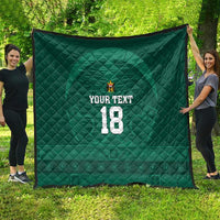 Iraq Football Custom Quilt Mesopotamian Lion Pattern
