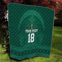 Iraq Football Custom Quilt Mesopotamian Lion Pattern