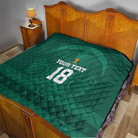 Iraq Football Custom Quilt Mesopotamian Lion Pattern