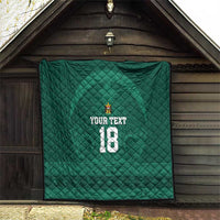 Iraq Football Custom Quilt Mesopotamian Lion Pattern