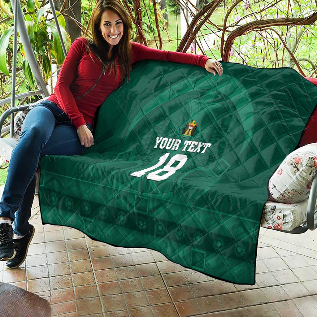 Iraq Football Custom Quilt Mesopotamian Lion Pattern