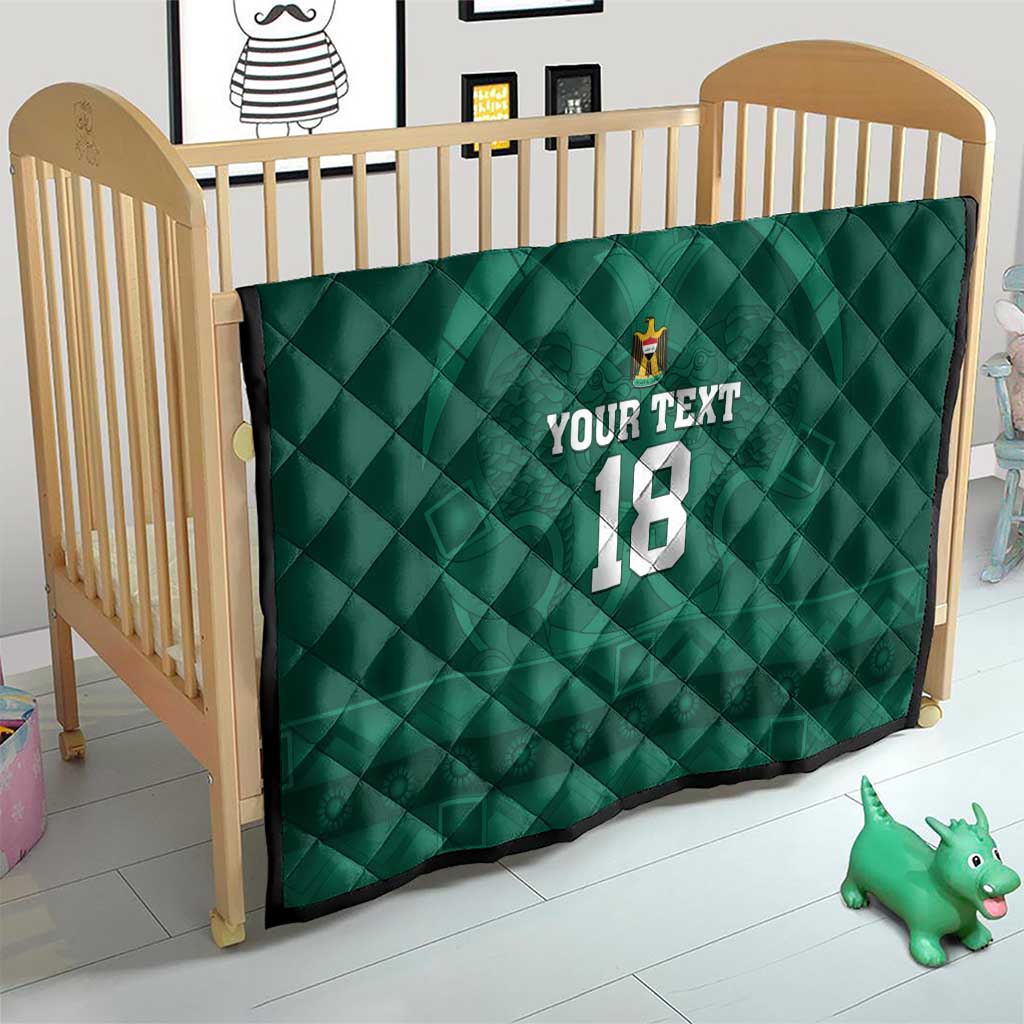 Iraq Football Custom Quilt Mesopotamian Lion Pattern
