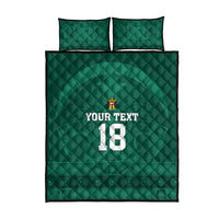 Iraq Football Custom Quilt Bed Set Mesopotamian Lion Pattern