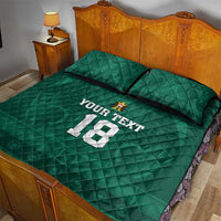 Iraq Football Custom Quilt Bed Set Mesopotamian Lion Pattern