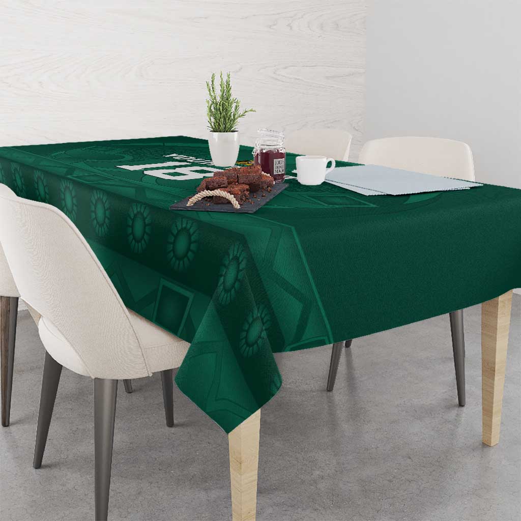 Iraq Football Custom Tablecloth Mesopotamian Lion Pattern