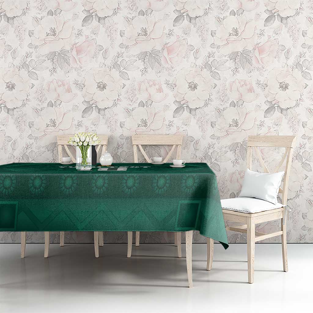 Iraq Football Custom Tablecloth Mesopotamian Lion Pattern