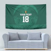 Iraq Football Custom Tapestry Mesopotamian Lion Pattern