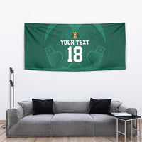 Iraq Football Custom Tapestry Mesopotamian Lion Pattern