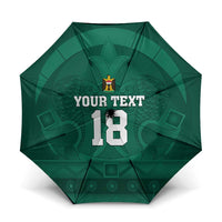 Iraq Football Custom Umbrella Mesopotamian Lion Pattern