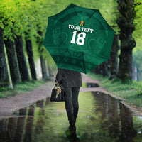 Iraq Football Custom Umbrella Mesopotamian Lion Pattern