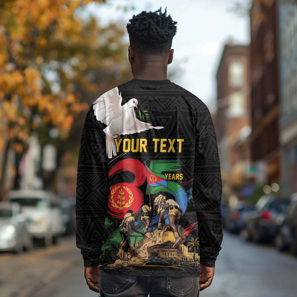 Personalized Eritrea Independence 35 Years Long Sleeve Shirt Freedom Fighters Heritage