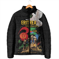 Personalized Eritrea Independence 35 Years Padded Jacket Freedom Fighters Heritage