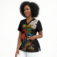 Personalized Eritrea Independence 35 Years Scrub Top Freedom Fighters Heritage