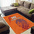 Custom Netherlands Football Area Rug Oranje Lion - Wonder Print Shop