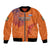 Custom Netherlands Football Bomber Jacket Oranje Lion - Wonder Print Shop