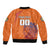 Custom Netherlands Football Bomber Jacket Oranje Lion - Wonder Print Shop