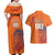 Custom Netherlands Football Couples Matching Off Shoulder Maxi Dress and Hawaiian Shirt Oranje Lion - Wonder Print Shop