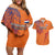 Custom Netherlands Football Couples Matching Off Shoulder Short Dress and Hawaiian Shirt Oranje Lion - Wonder Print Shop