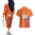 Custom Netherlands Football Couples Matching Off The Shoulder Long Sleeve Dress and Hawaiian Shirt Oranje Lion - Wonder Print Shop