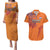 Custom Netherlands Football Couples Matching Puletasi and Hawaiian Shirt Oranje Lion - Wonder Print Shop