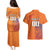 Custom Netherlands Football Couples Matching Puletasi and Hawaiian Shirt Oranje Lion - Wonder Print Shop