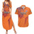 Custom Netherlands Football Couples Matching Summer Maxi Dress and Hawaiian Shirt Oranje Lion - Wonder Print Shop