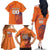 Custom Netherlands Football Family Matching Off The Shoulder Long Sleeve Dress and Hawaiian Shirt Oranje Lion - Wonder Print Shop