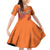 Custom Netherlands Football Family Matching Off Shoulder Short Dress and Hawaiian Shirt Oranje Lion - Wonder Print Shop