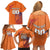 Custom Netherlands Football Family Matching Off Shoulder Short Dress and Hawaiian Shirt Oranje Lion - Wonder Print Shop