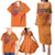 Custom Netherlands Football Family Matching Puletasi and Hawaiian Shirt Oranje Lion - Wonder Print Shop