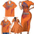 Custom Netherlands Football Family Matching Short Sleeve Bodycon Dress and Hawaiian Shirt Oranje Lion - Wonder Print Shop