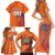 Custom Netherlands Football Family Matching Short Sleeve Bodycon Dress and Hawaiian Shirt Oranje Lion - Wonder Print Shop