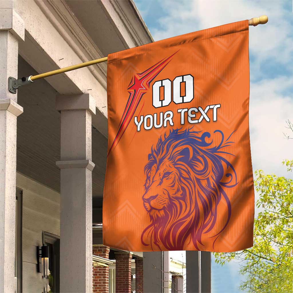 Custom Netherlands Football Garden Flag Oranje Lion - Wonder Print Shop