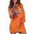 Custom Netherlands Football Hoodie Dress Oranje Lion - Wonder Print Shop